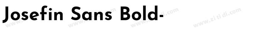 Josefin Sans Bold字体转换